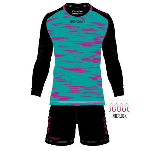 Keepersset Difesa Petrol Green/Fluo Fuchsia