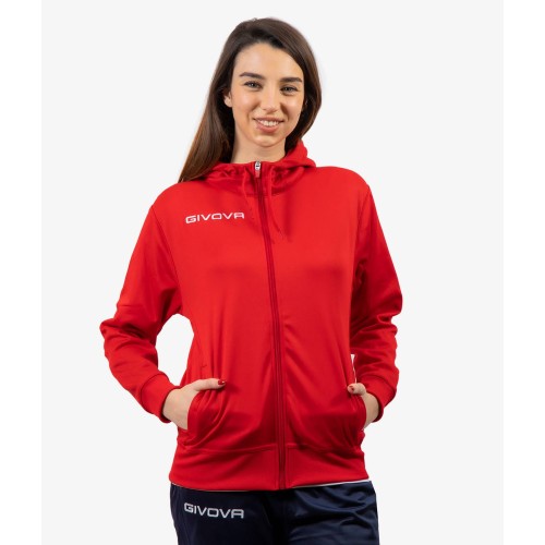 Кофта на блискавці з капюшоном Givova Felpa