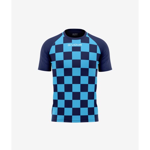 Dames Interlock Shirt MAC33 Sky Blue/Navy