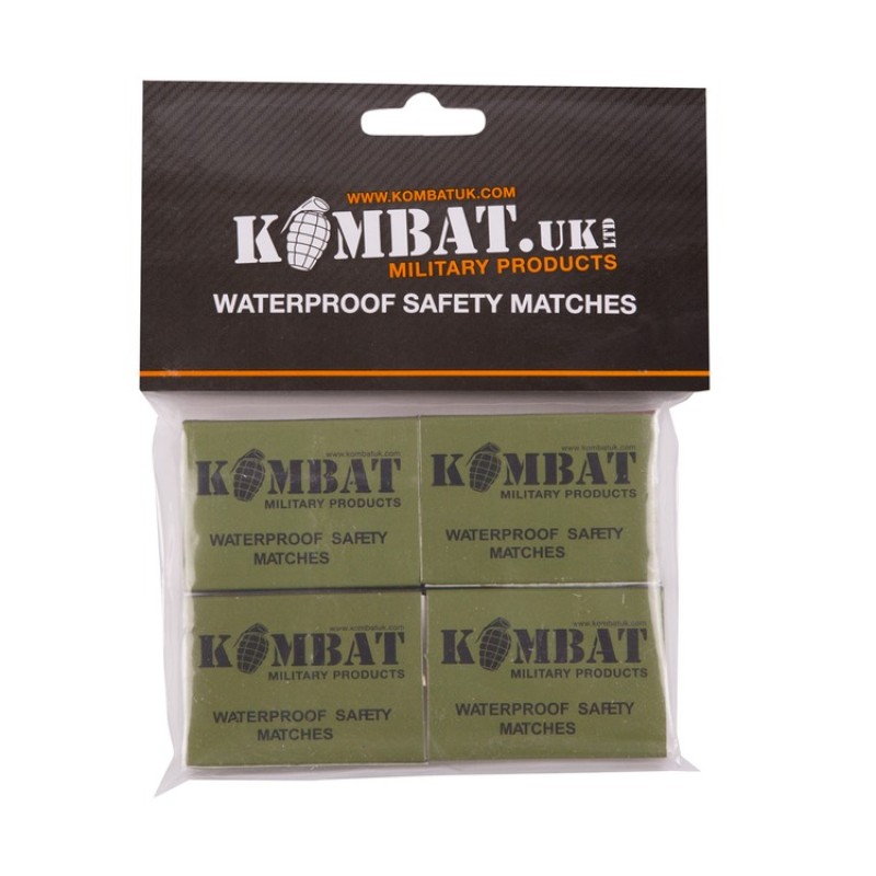 Сірники водозахисні KOMBAT UK Waterproof matches (pack of 4)